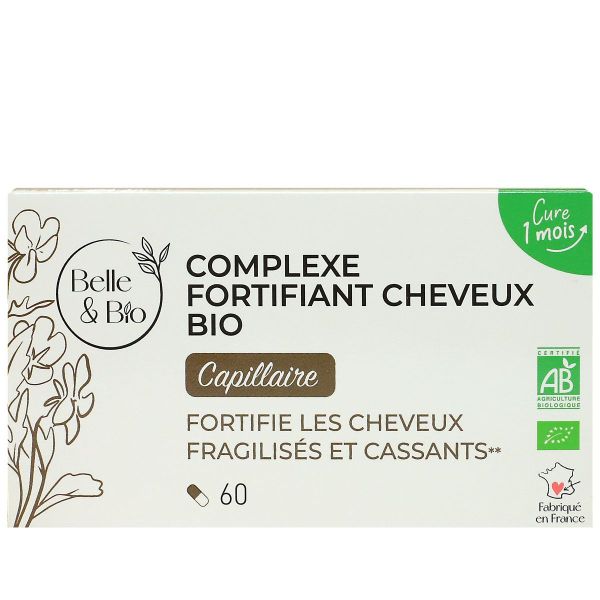 Belle Bio Complexe Fortifiant Cheveux Bio 60 Gélules est un