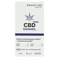 CBD sommeil temps d'endormissement réduit 30 comprimés