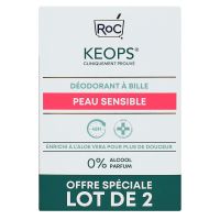 Keops Sensitive déodorant à bille 48h 2x30ml