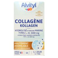 Collagène hydrolysé d'origine marine 12 sachets