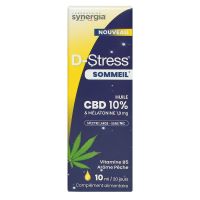 D-Stress sommeil huile CBD 10% mélatonine 1,9mg 10ml