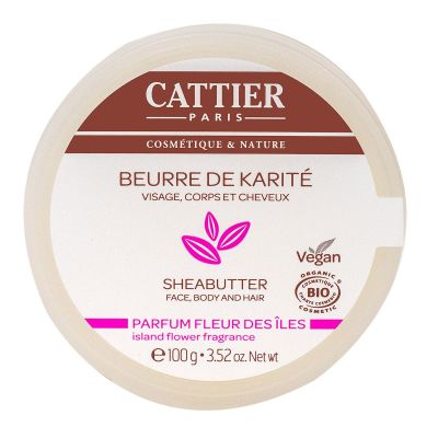 CATTIER BEURRE DE KARITE - FLEUR DES ILES 100G