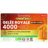 Ruche Royale gelée royale 4000mg bio 10 ampoules