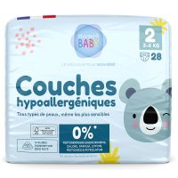 28 couches hypoallergéniques 3-6kg toute peau T2