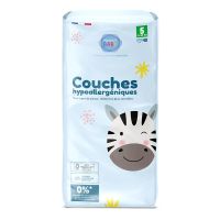 40 couches hypoallergéniques 11-25kg toute peau taille 5