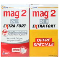 Mag2 Extra-fort 24h nervosité fatigue 2x45 comprimés