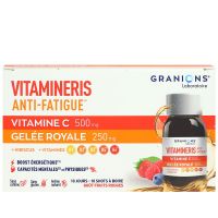 Vitamineris anti-fatigue Vitamine C et gelée royale 10 Shots