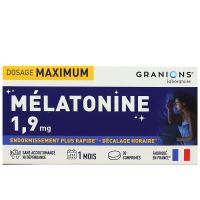 Melatonine 1,9mg endormissement plus rapide 30 comprimés