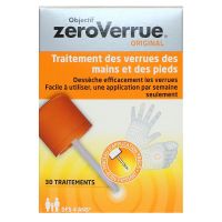 Objectif ZeroVerrue Original 30 traitements verrues mains et pieds 5ml