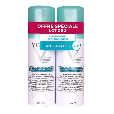 Déo 48h anti-traces 2x125ml