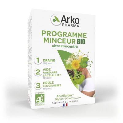 Arkofluides minceur 30 ampoules