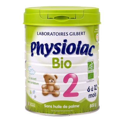 Lait 2ème âge bio 6 à 12 mois 800g
