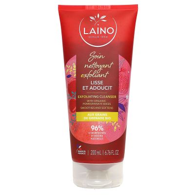 Soin nettoyant exfoliant grains de grenade bio 200ml