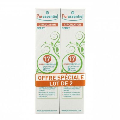 Spray circulation 17 huiles essentielles 2x100ml