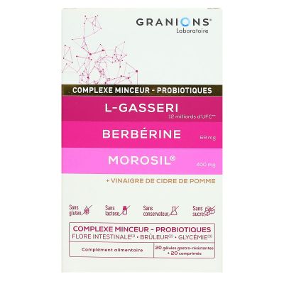 Complexe Minceur probiotiques 20 comprimés + 20 gélules