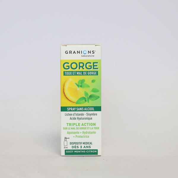 Gorge spray toux et mal de gorge 20ml