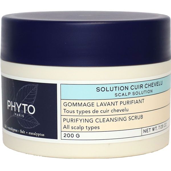 Solution cuir chevelu gommage lavant purifiant 200g