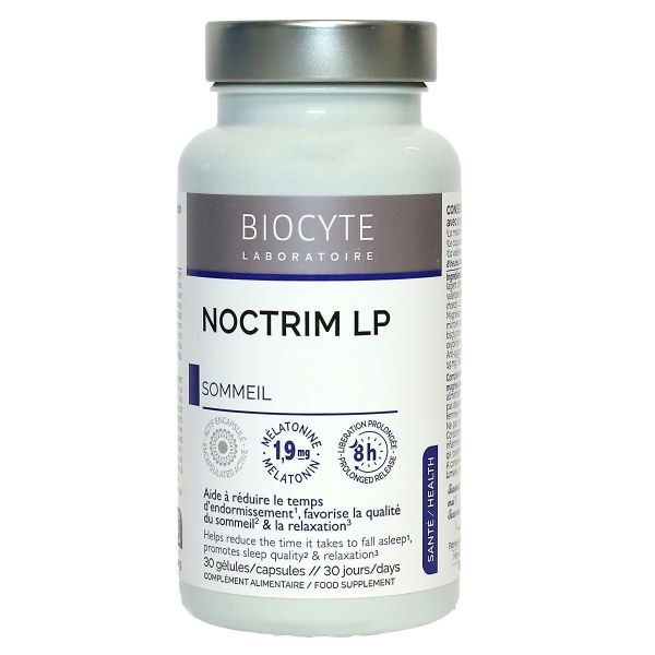 Noctrim LP sommeil 1,9g mélatonine 30 gélules