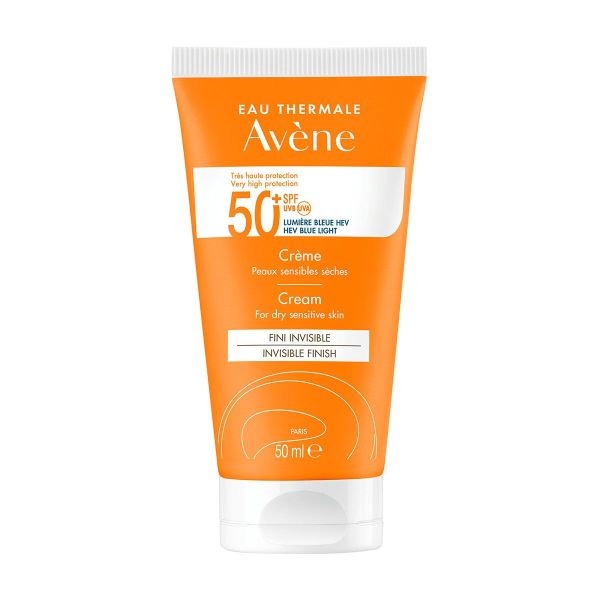 Crème peau sensible sèche hydratation 8h SPF50+ 50ml