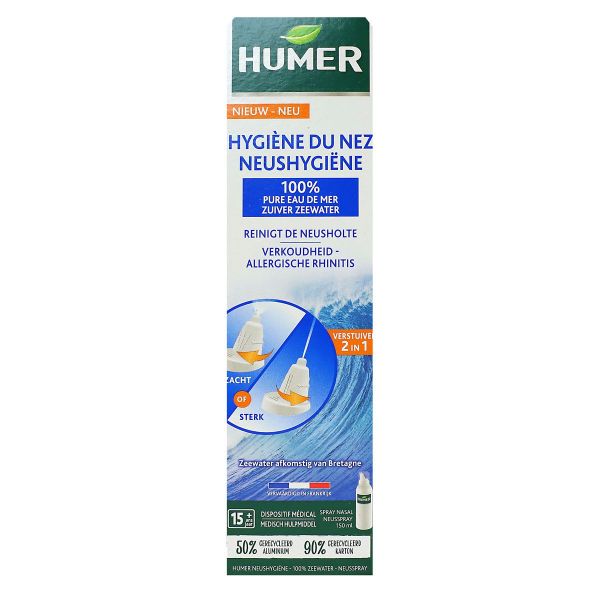 Humer hygiène du nez 100% eau de mer adulte 150ml