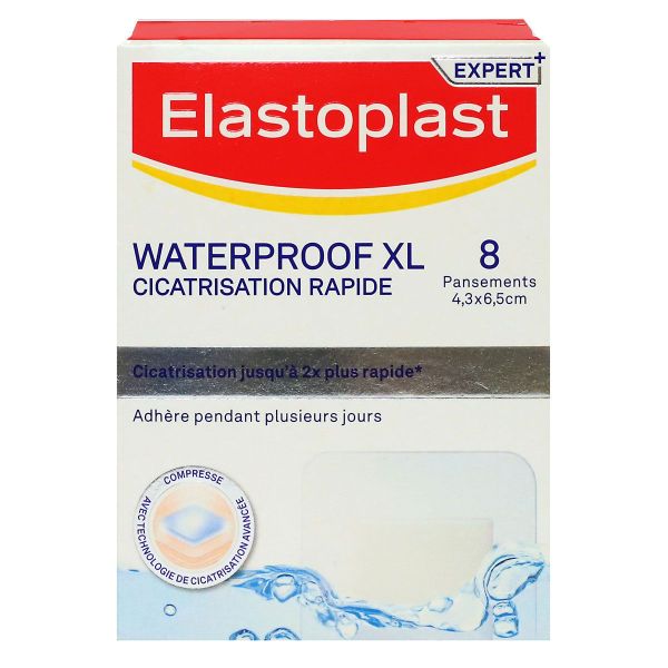 Expert+ 8 pansements Waterproof XL 4,3x6,5cm