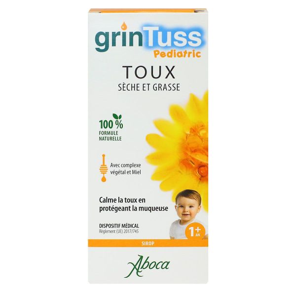 Grintuss Pediatric sirop toux sèche et grasse 180g