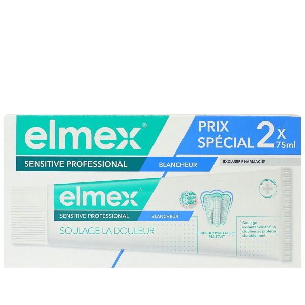 Sensitive Professional dentifrice blancheur 2x75ml