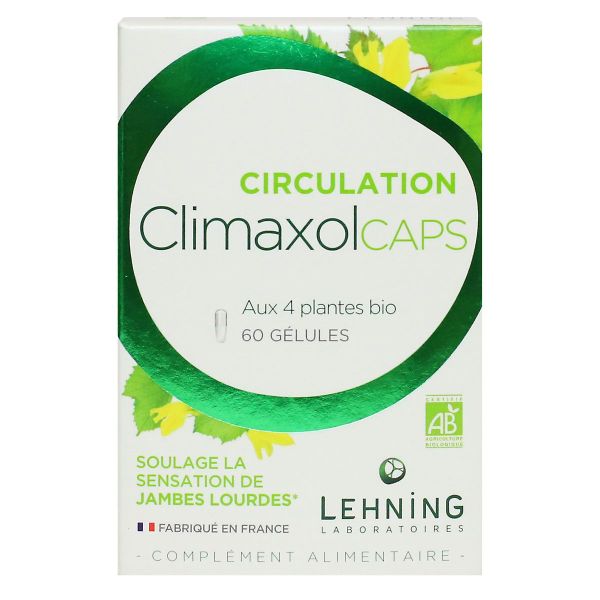 ClimaxolCaps sensation jambes lourdes 4 plantes bio 60 gélules