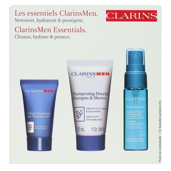 Coffret Clarinsmen les essentiels kit découverte soin visage pour homme