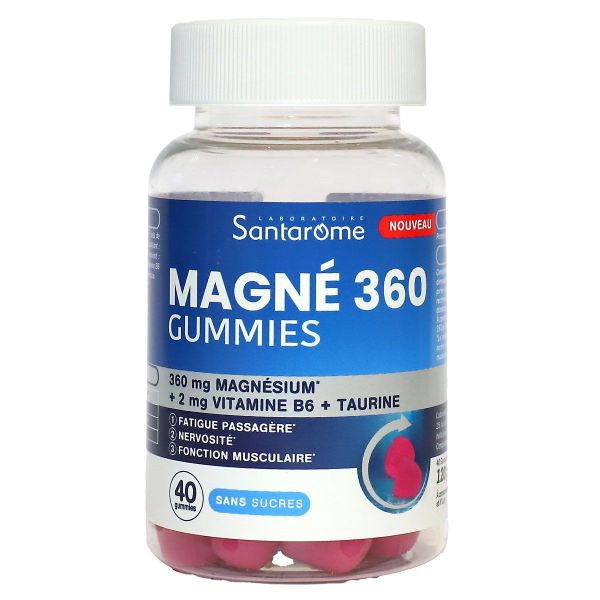 Magne 360 sans sucre 40 gommes