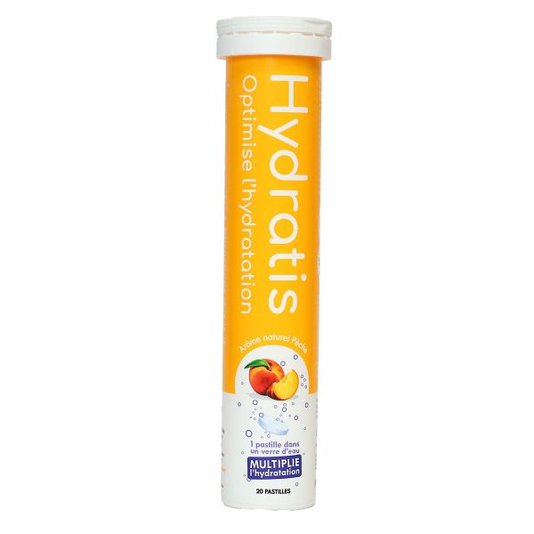 Solution d'hydratation arôme pêche 20 pastilles