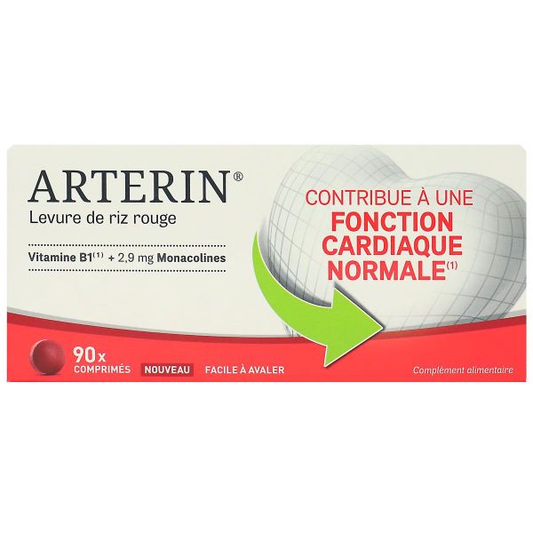 Arterin levure de riz rouge fonction cardiaque normale 90 comprimés