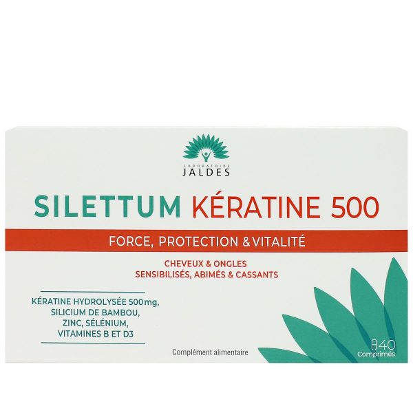 Silettum Kératine 500 40 comprimés