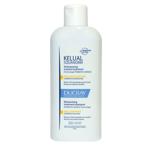 Kelual Squanorm shampoing traitant pellicules sèches 200ml