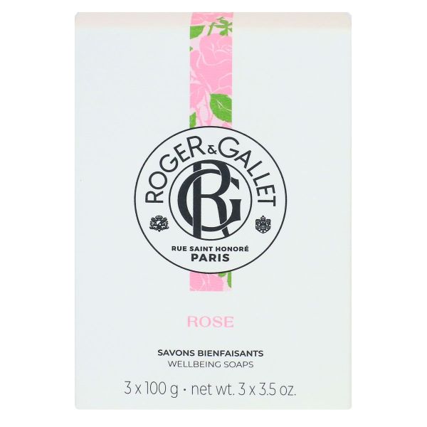 Rose savons bienfaisants 3x100g