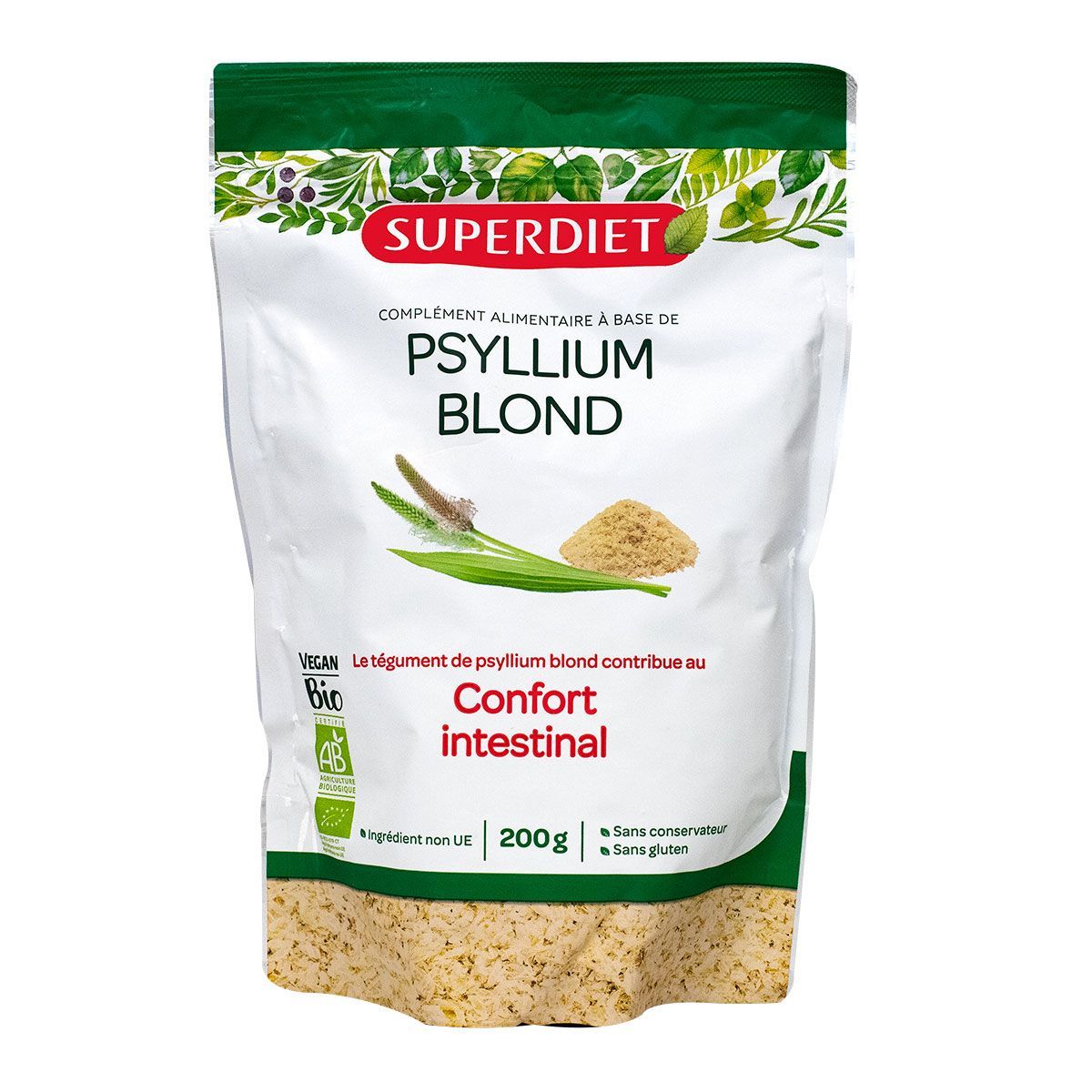 Super Diet Psyllium Blond Bio 200 g