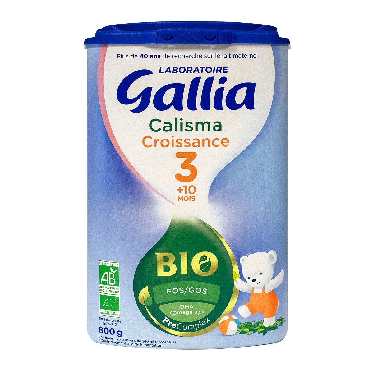 Lait croissance 3 dès 12 mois 2x600g Gallia Calisma Croissance