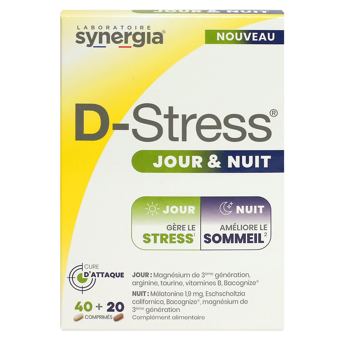 D-Stress sommeil 40 comprimés Synergia