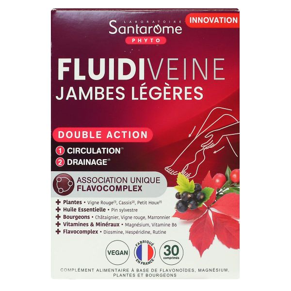 Fluidiveine jambes légères 30 comprimés