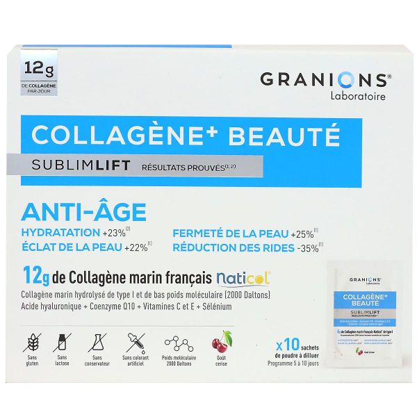 Sublimlift Collagen+ beauté anti-âge poudre 10 sachets