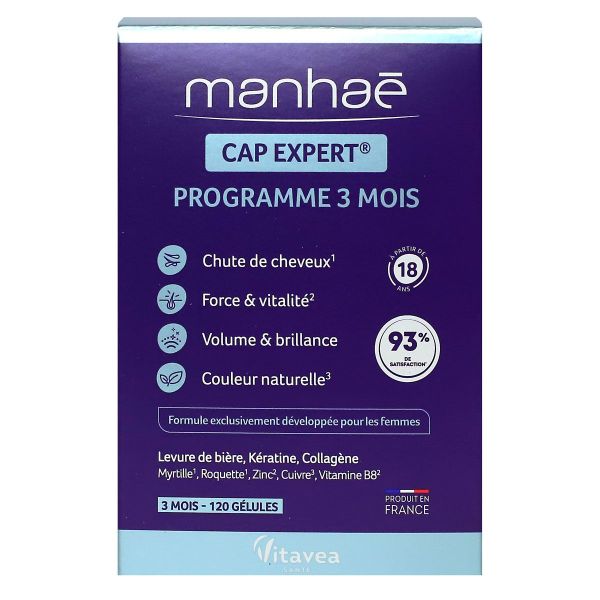 Cap Expert chute de cheveux 120 gélules