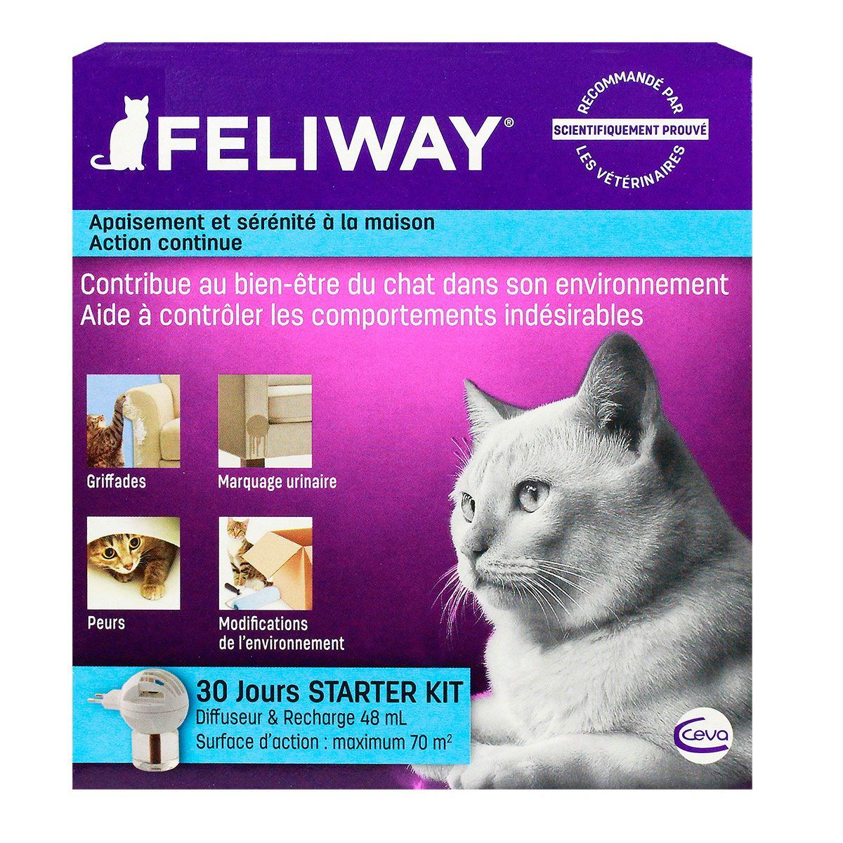 Le Diffuseur Feliway A Base De Pheromone Apaise Et Securise Le Cgat A La Maison