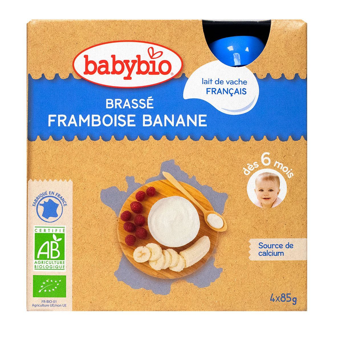Babybio Gourdes Pomme Orange Banane - Compote bébé Bio