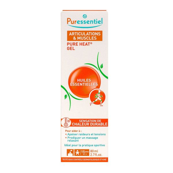 Pure Heat Gel articulations et muscles huiles essentielles 80ml