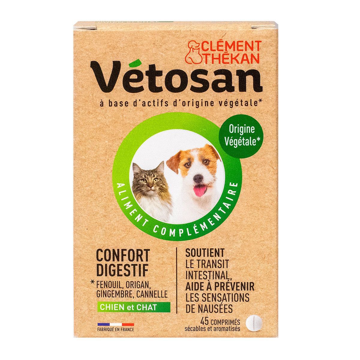 Vétosan confort digestif chien u0026 chat 45 comprimés