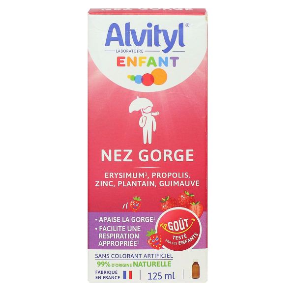 Enfant nez et gorge toux sèche et grasse goût frais 150ml