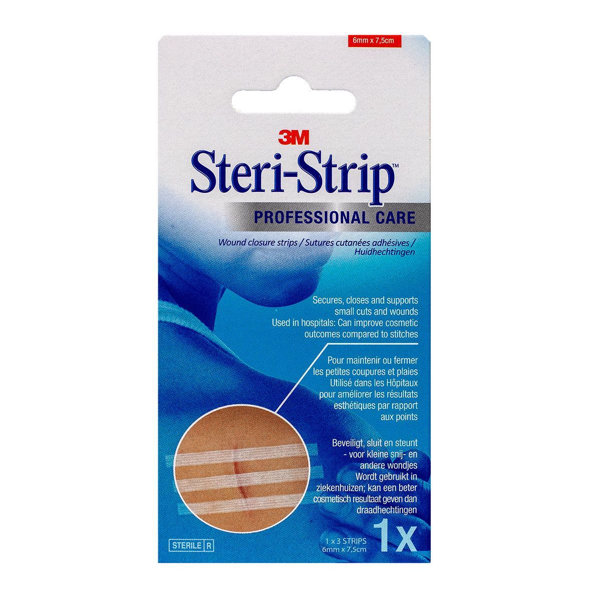 Steri Strip 3 Strips 6mm X 75mm Sont Des Sutures Cutanees Adhesives