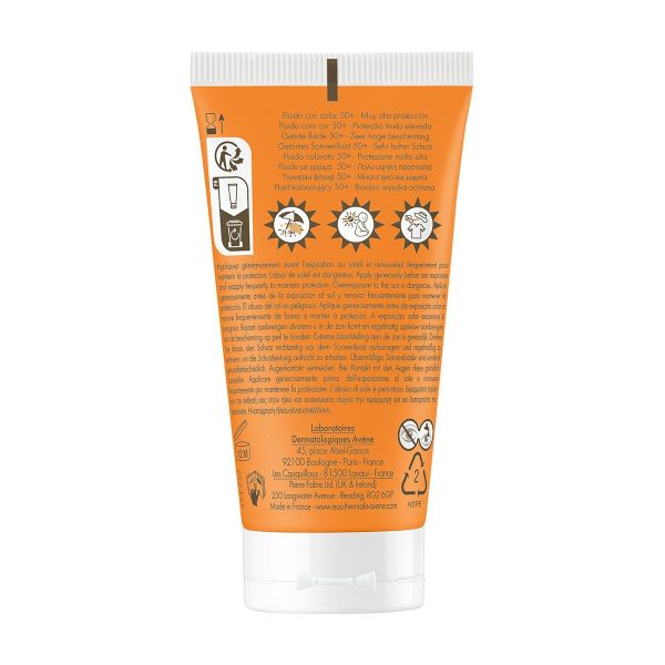 Fluide teinté peau sensible unifiant SPF50+ 50ml