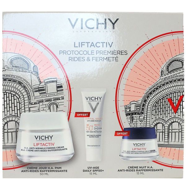 Coffret LiftActiv HA crème anti-rides 50ml + 2 soins offerts